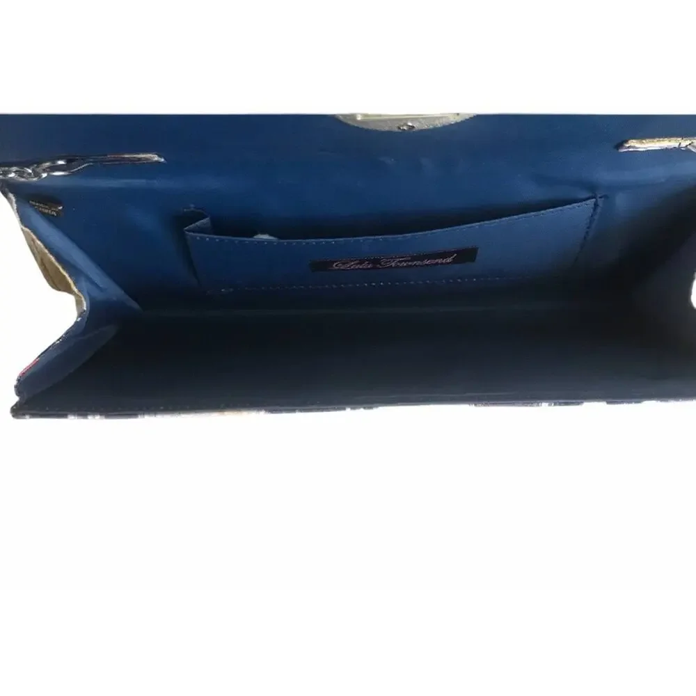 Lulu Townsend Crystal Clasp Evening Clutch
